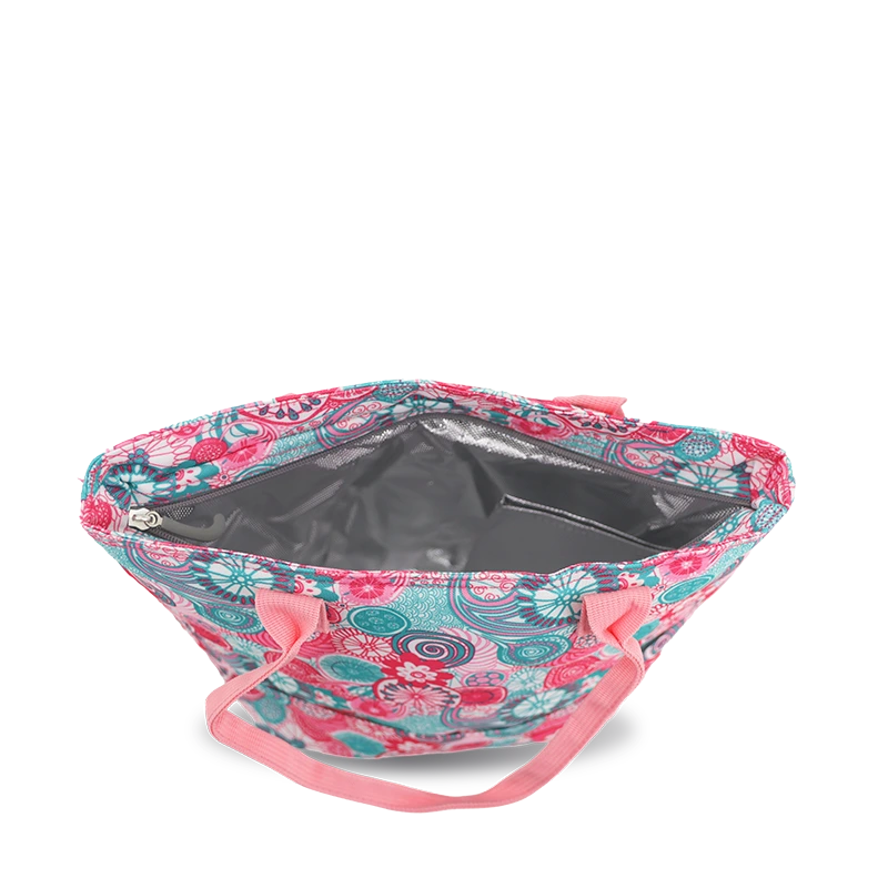 Lola Insulated Lunch Tote Bag in Blue Raspberry - JWorldstore