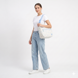 Lane Insulated Lunch Bag in Blue Bows