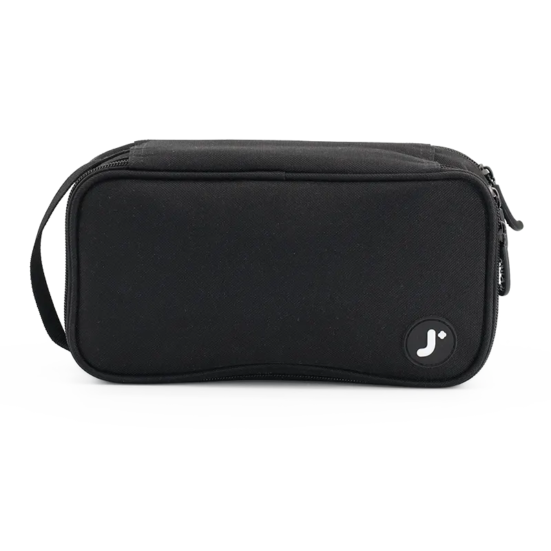 Doodle Pencil Case with Handle Strap in Black - JWorldstore