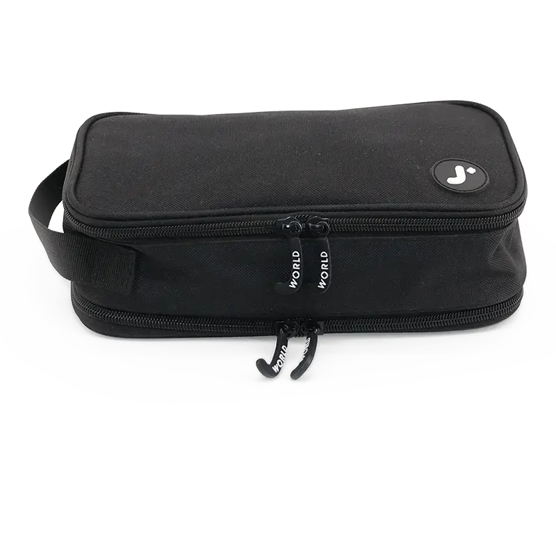 Doodle Pencil Case with Handle Strap in Black - JWorldstore