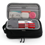 Doodle Pencil Case with Handle Strap in Black - JWorldstore