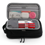 Doodle Pencil Case with Handle Strap in Black - JWorldstore