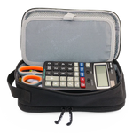 Doodle Pencil Case with Handle Strap in Black - JWorldstore