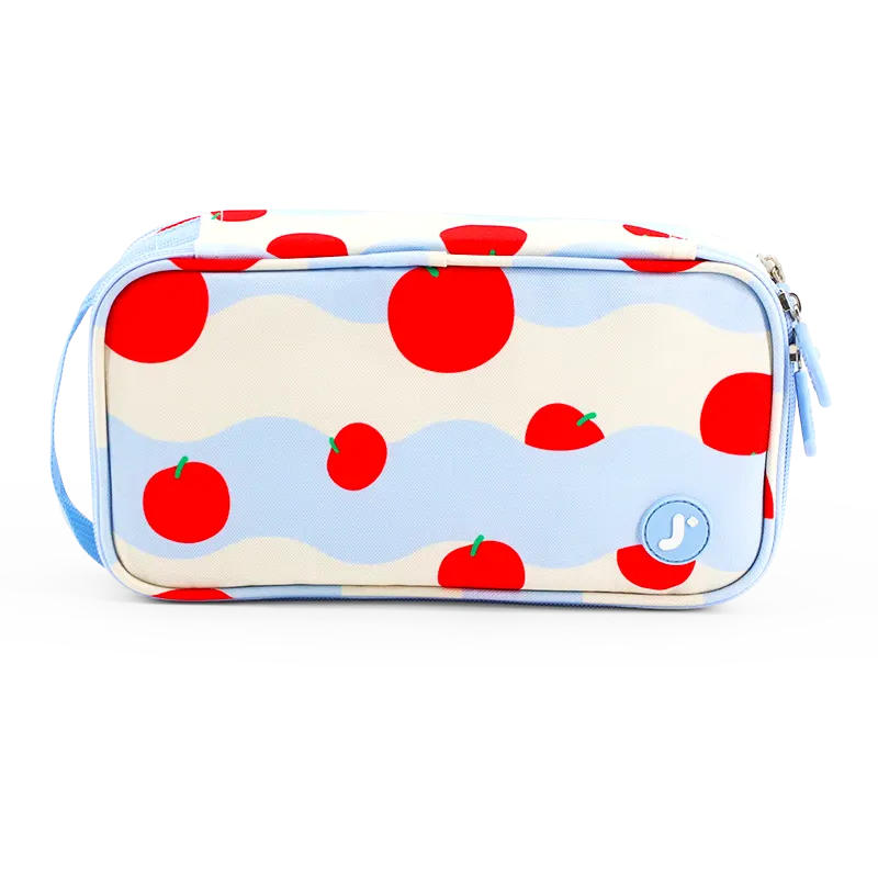 Doodle Pencil Case with Handle Strap in Floating Apple - JWorldstore