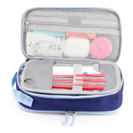 Doodle Pencil Case with Handle Strap in Navy - JWorldstore