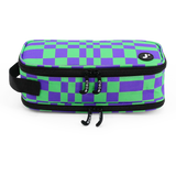 Doodle Pencil Case with Handle Strap in Pixel Checkers - JWorldstore