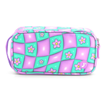 Doodle Pencil Case with Handle Strap in Puffy Flower - JWorldstore