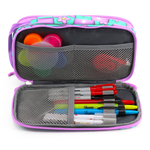 Doodle Pencil Case with Handle Strap in Puffy Flower - JWorldstore