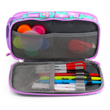 Doodle Pencil Case with Handle Strap in Puffy Flower - JWorldstore