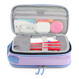 Doodle Pencil Case with Handle Strap in Purple - JWorldstore