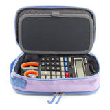 Doodle Pencil Case with Handle Strap in Purple - JWorldstore