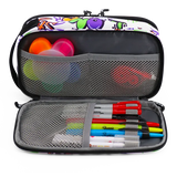 Doodle Pencil Case with Handle Strap in Street Art - JWorldstore
