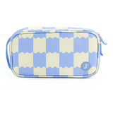 Doodle Pencil Case with Handle Strap in Wiggle Blue - JWorldstore