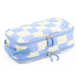 Doodle Pencil Case with Handle Strap in Wiggle Blue - JWorldstore