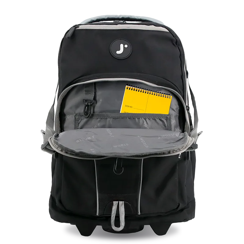 Lunar Multi-Purpose Laptop Rolling Backpack (19.5 Inch) in Black - JWorldstore