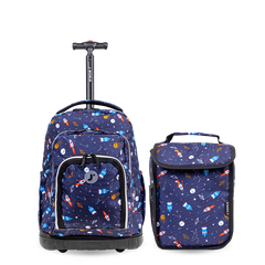 Lollipop Kids Rolling Backpack With Lunch Bag (16 Inch) - JWorldstore