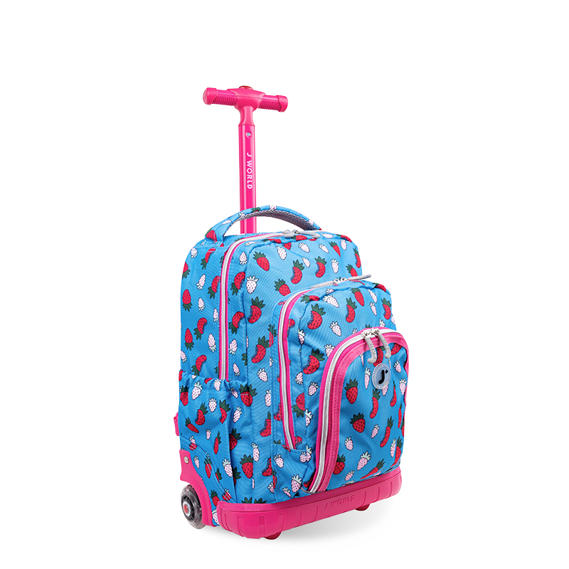 Lollipop Kids Rolling Backpack With Lunch Bag (16 Inch) - JWorldstore