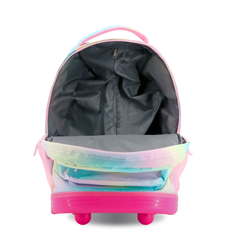 Sunrise Rolling Backpack (18 Inch) in Aurora - JWorldstore