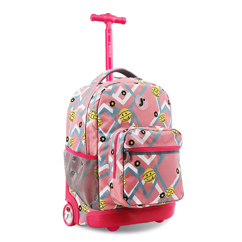 Sunrise Rolling Backpack (18 Inch) in Basketbally - JWorldstore