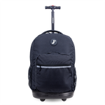 Sunrise Rolling Backpack (18 Inch) in Black - JWorldstore