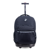Sunrise Rolling Backpack (18 Inch) in Black - JWorldstore