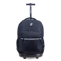 Sunrise Rolling Backpack (18 Inch) in Black - JWorldstore