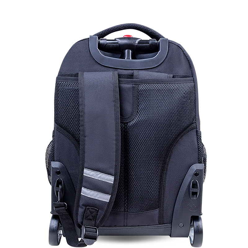 Sunrise Rolling Backpack (18 Inch) in Black - JWorldstore