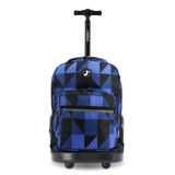 Sunrise Rolling Backpack (18 Inch) in Block Navy - JWorldstore
