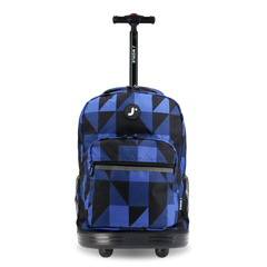 Sunrise Rolling Backpack (18 Inch) in Block Navy - JWorldstore