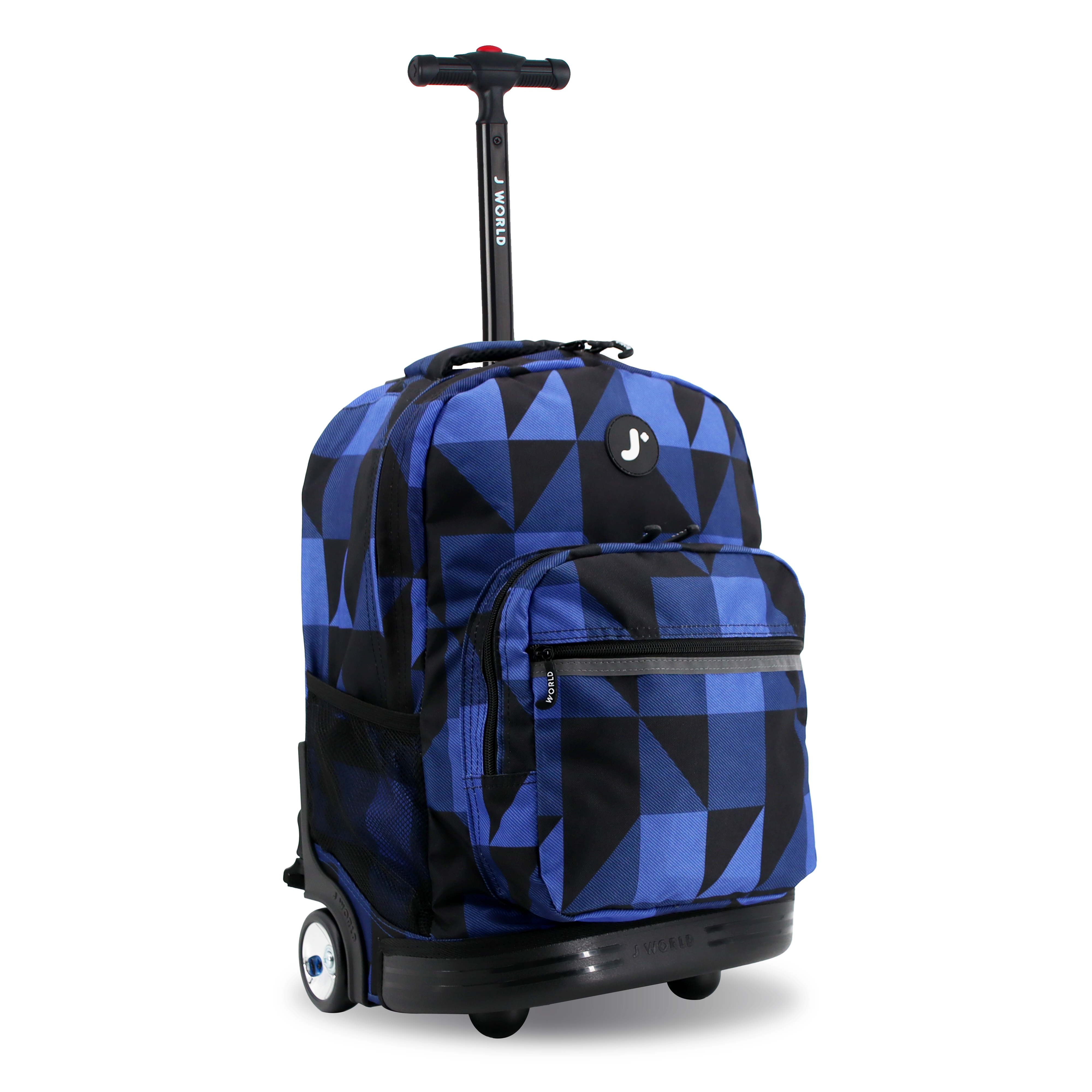 Sunrise Rolling Backpack (18 Inch) in Block Navy - JWorldstore