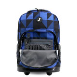 Sunrise Rolling Backpack (18 Inch) in Block Navy - JWorldstore