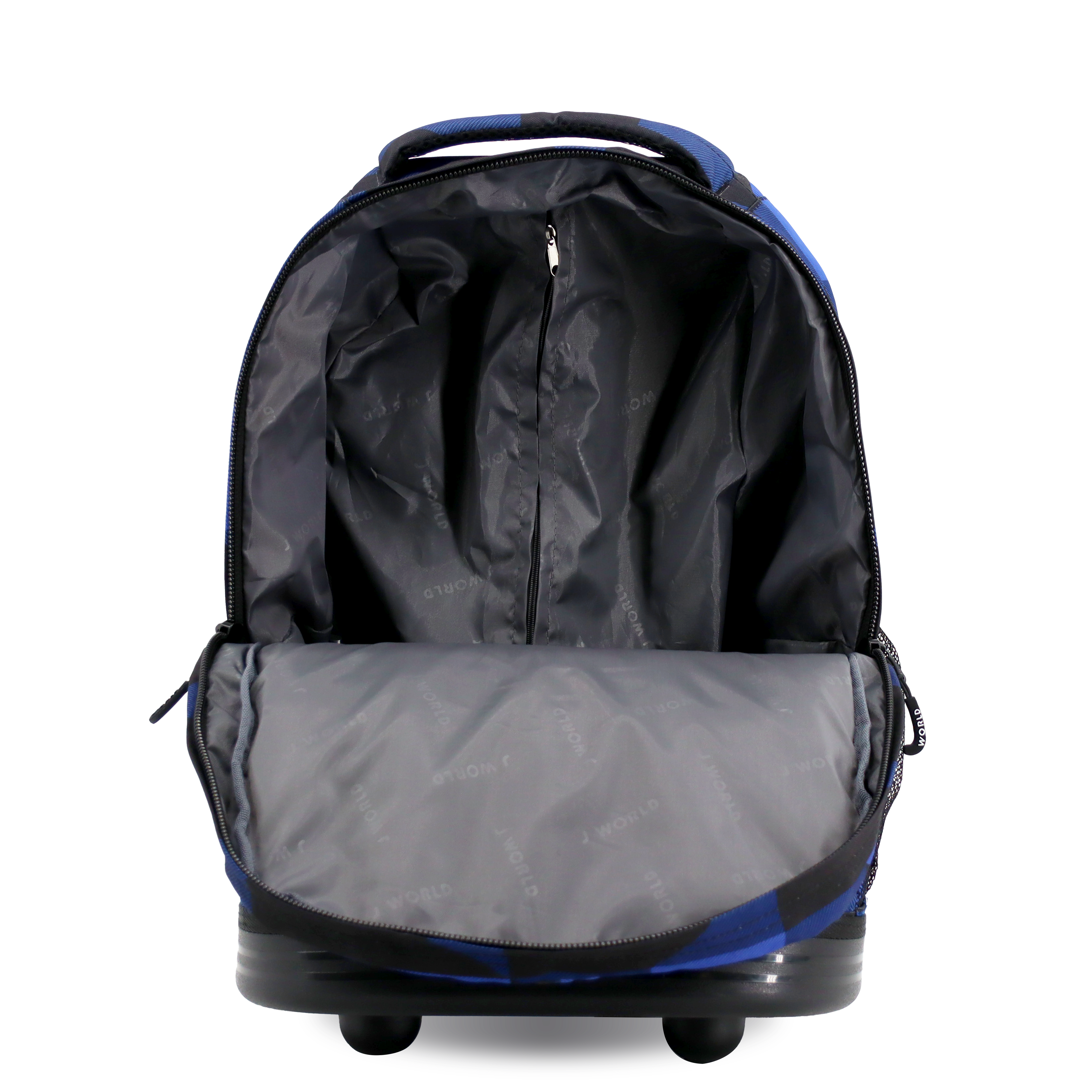 Sunrise Rolling Backpack (18 Inch) in Block Navy - JWorldstore