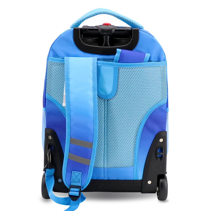 Sunrise Rolling Backpack (18 Inch) in Blue Gradient - JWorldstore