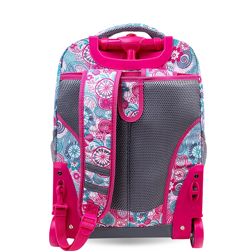 Sunrise Rolling Backpack (18 Inch) in Blue Raspberry - JWorldstore