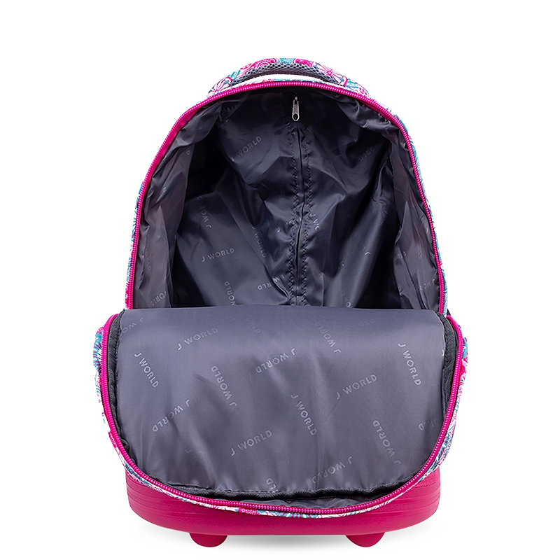 Sunrise Rolling Backpack (18 Inch) in Blue Raspberry - JWorldstore