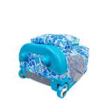 Sunrise Rolling Backpack (18 Inch) in Blue Vine - JWorldstore