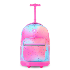 Sunrise Rolling Backpack (18 Inch) in Confetti - JWorldstore