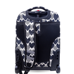 Sunrise Rolling Backpack (18 Inch) in Heart Dot - JWorldstore