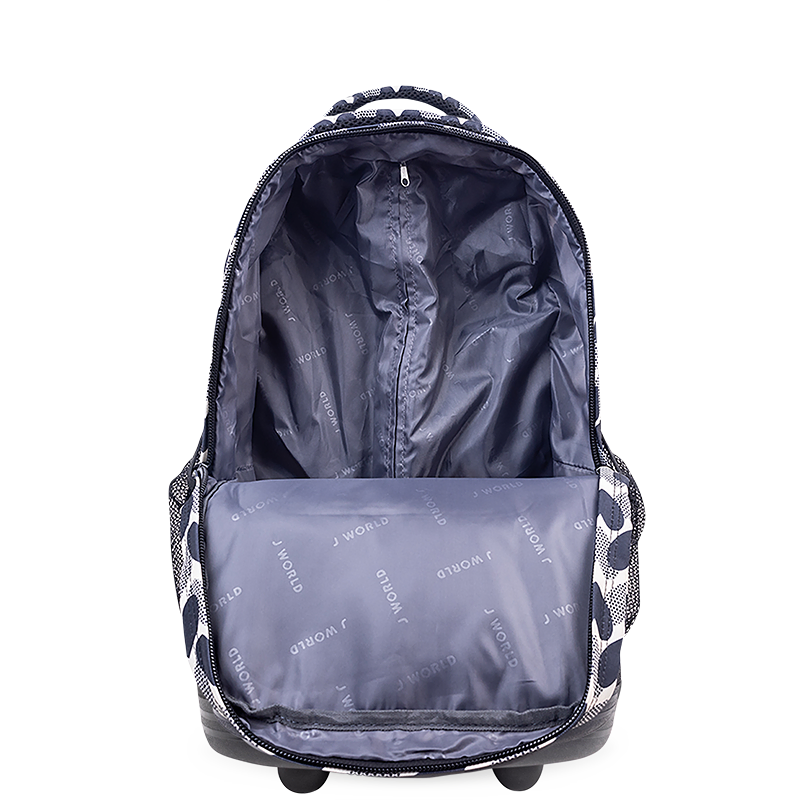 Sunrise Rolling Backpack (18 Inch) in Heart Dot - JWorldstore