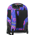 Sunrise Rolling Backpack (18 Inch) in Heart Spray - JWorldstore
