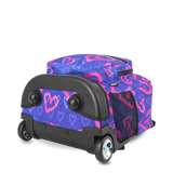 Sunrise Rolling Backpack (18 Inch) in Heart Spray - JWorldstore