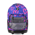 Sunrise Rolling Backpack (18 Inch) in Heart Spray - JWorldstore