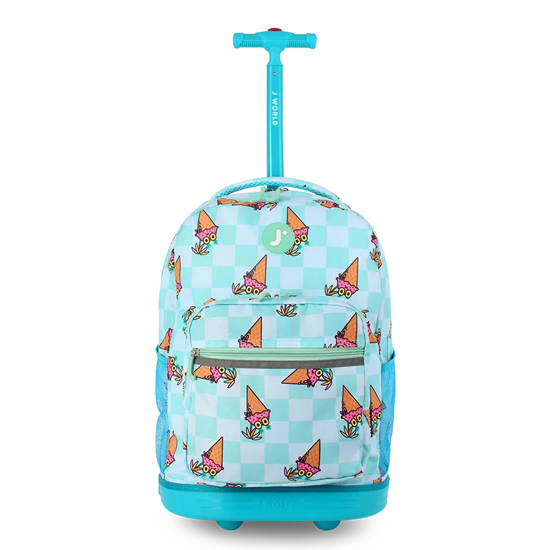 Sunrise Rolling Backpack (18 Inch) in Ice Cone - JWorldstore