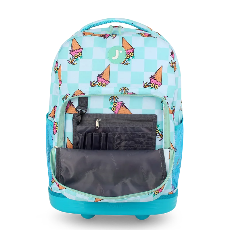 Sunrise Rolling Backpack (18 Inch) in Ice Cone - JWorldstore