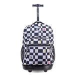 Sunrise Rolling Backpack (18 Inch) in Icon Checkers - JWorldstore