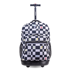 Sunrise Rolling Backpack (18 Inch) in Icon Checkers - JWorldstore