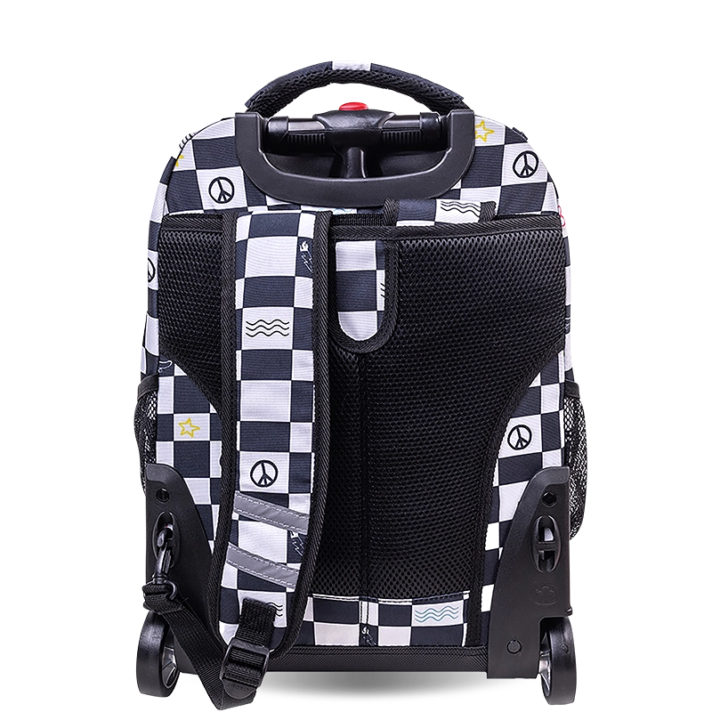 Sunrise Rolling Backpack (18 Inch) in Icon Checkers - JWorldstore
