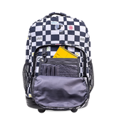 Sunrise Rolling Backpack (18 Inch) in Icon Checkers - JWorldstore