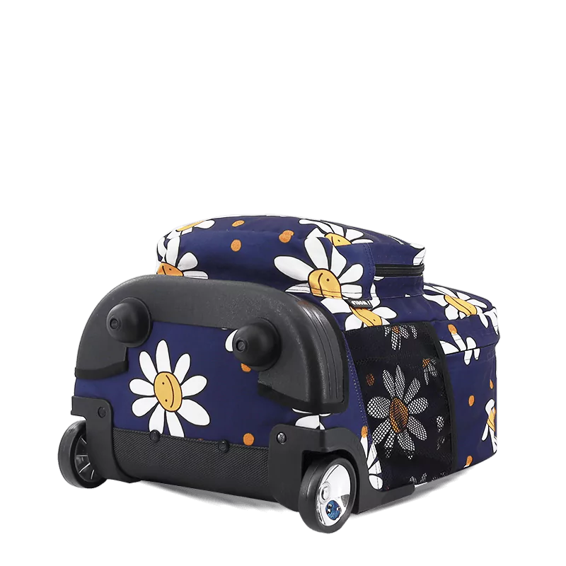 Sunrise Rolling Backpack (18 Inch) in Joy Daisy - JWorldstore