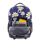 Sunrise Rolling Backpack (18 Inch) in Joy Daisy - JWorldstore